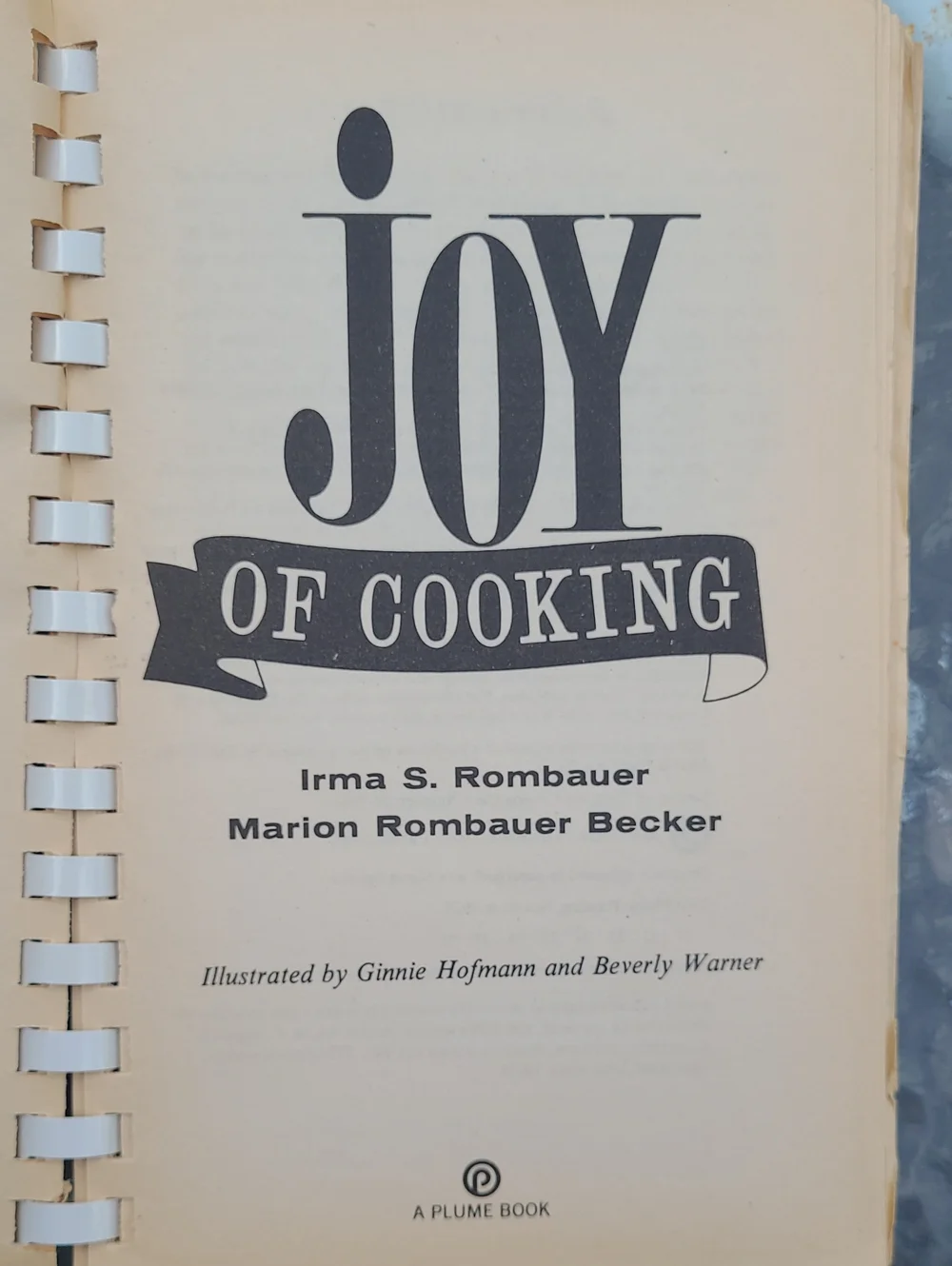The All Purpose Cookbook Joy of Cooking Spiral bound cookbook